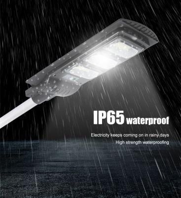 Outdoor Waterproof Integrated LED Motion Sensor 30W 60W 90W 120W All in One Solar Street Lamp