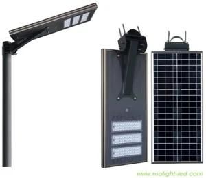 60W Integrated All-in-One LED Solar Street Motion Sensor Light 6000-6600lm