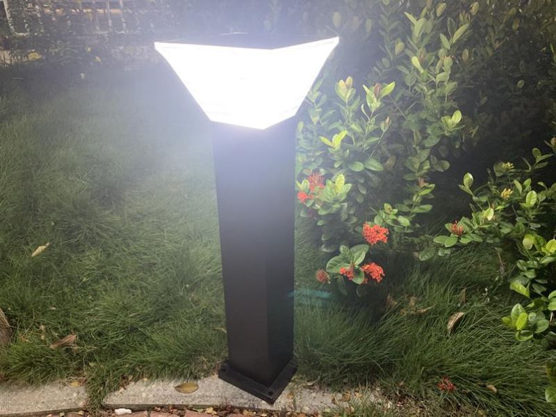 Bright Square Style LED Lighting Pathway Outdoor Garden LED Solar Light with Warm+White LED Light