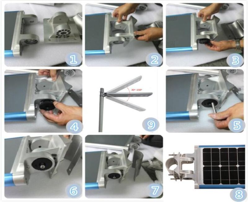 New Style Solar 60W COB LED Street Light with PIR Motion Sensor