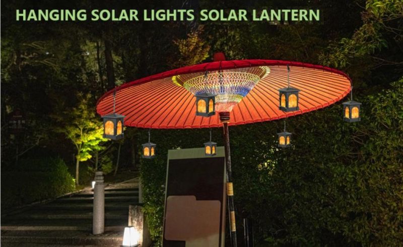 Factory Private Mould 99LEDs Solar Flame Lantern Waterproof IP65 Solar Outdoor Lights