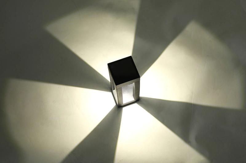 Plastic Modern Solar Bollard Garden Light
