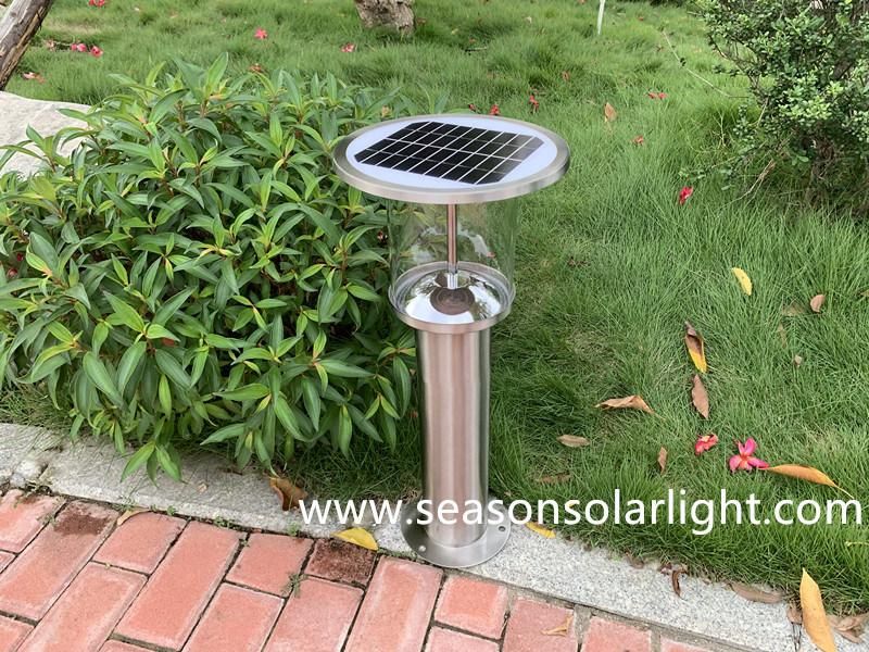 Bright Solar Product LED Light Garden Outdoor Solar Gate Pillar Light with 5W Solar Panel Lighting