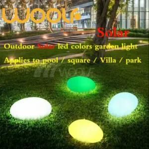 Solar Light of LED RGB Ball Cubes Stone for Garden Park