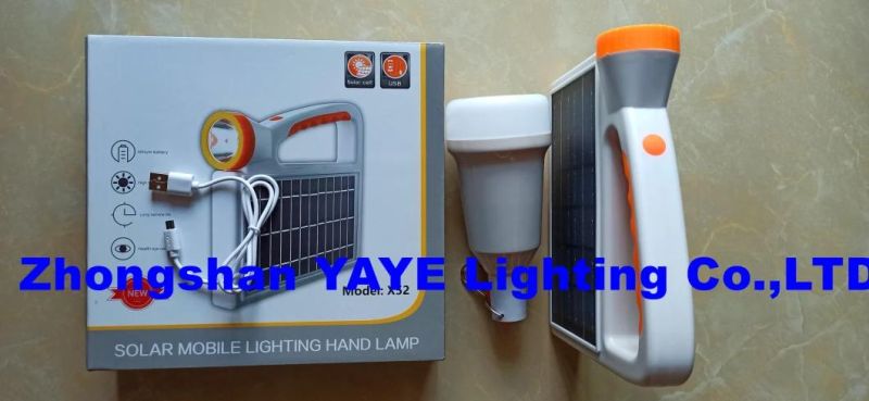 Yaye Hottest Sell 100W Solar LED Rechargeable Portable Multifunctional Spot Light for Mobile Charger with 1000PCS Stock