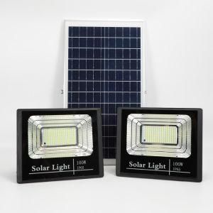 Solar Powered LED Solar Flood Light for Outdoor Lighting, 6000K, IP65 Waterproof with Remote Controller