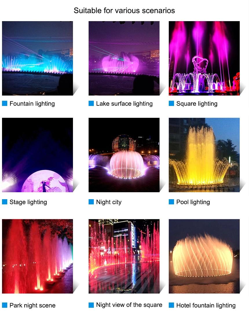 Underwater LED Light RGB Water Fountain Underwater Light LED 24V 3W 6W 9W 12W 15W 18W 24W 36W IP68 Fountain Underwater Lamp 12V