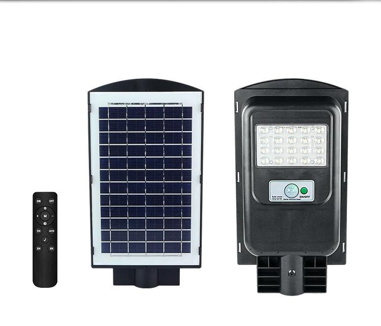 New SMD Smart Solar LED Street Light Aluminum 50W Commercial