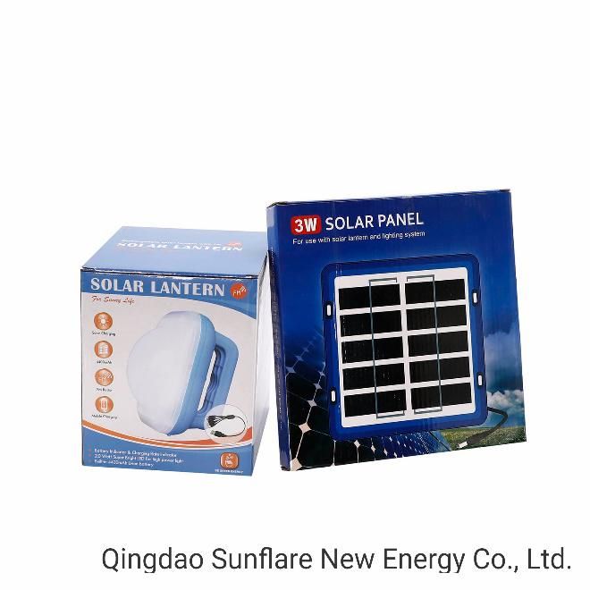 Portable High Quality Solar Lantern/Lamp/Light Support FM Radio, MP3 and Phone Charger
