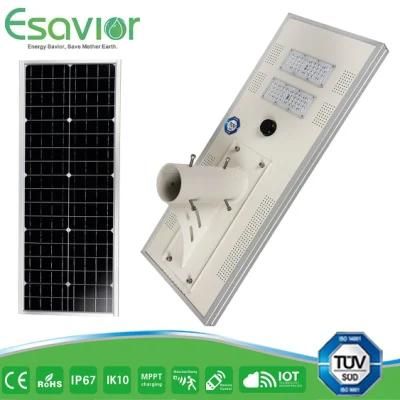 40W ISO9001 ISO14001 Manufacturer for IP67 All in One Solar Powered LED Street Lights