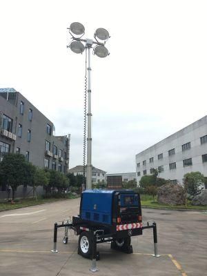 Mobile Light Tower for Construction Lighting