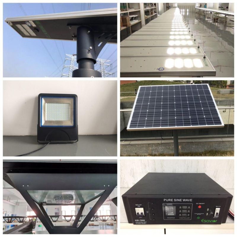 Energy Saving Light 50W 5000lm All in One Solar LED Street Light Integrated LED Solar Lighting with Motion Sensor Ce RoHS IP66