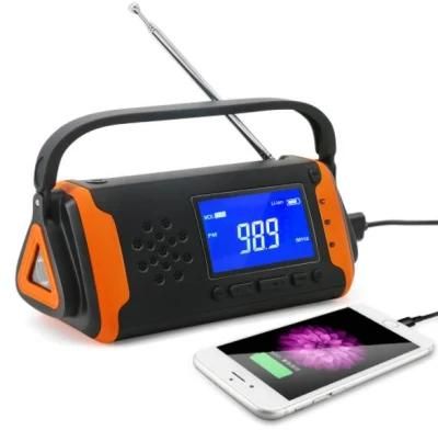 Emergency Noaa Weather Crank Solar Powered Portable Radio Battery Power Bright Flashlight