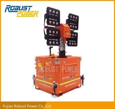 Hydraulic Light Tower with Silent Diesel Generator
