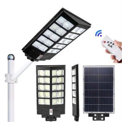 Solar Power Street Light ABS Materaisl Waterproof Outdoor High Brightness 300W 400W 500W 800W LED Solar Street Light All in One Price
