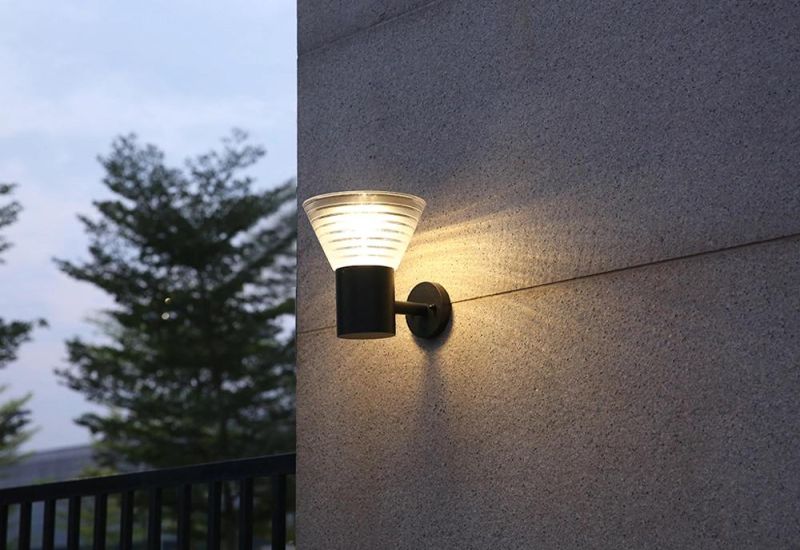 Set Outdoor Light Fixture Solar Wall Lights for Garden