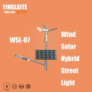 Wholesale Price Factory 8m Pole 80W Wind Solar Hybrid LED Street Light