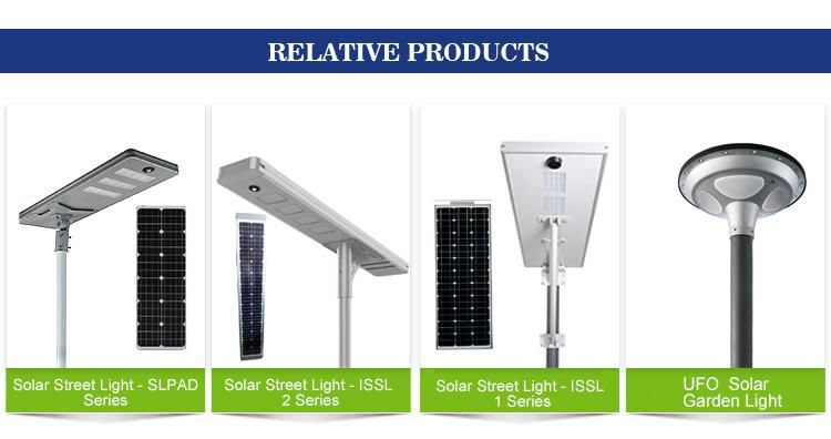 All in One Integrated Outdoor Solar LED Street Garden Light for Control System with Battery and Panel 30W