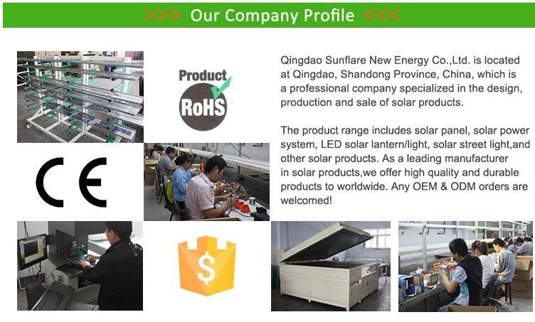 ISO Factory Supply CE RoHS TUV SGS Certificated 5W Solar Power Generator for Ngo Un Project