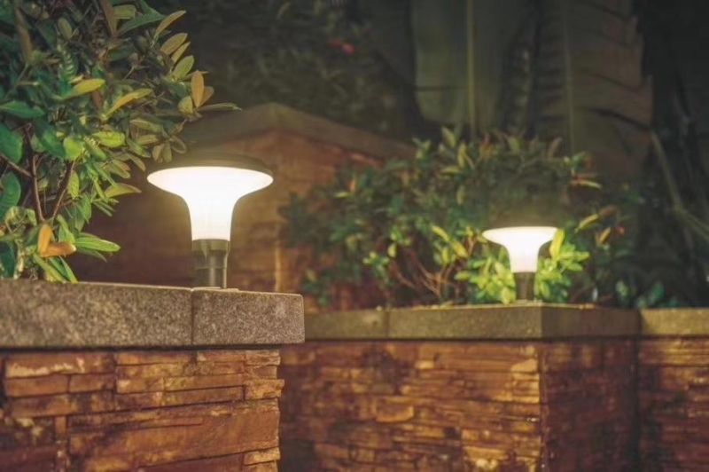 LED Garden Lighting Solar Lighting Coarse Grained Horn Outdoor Pillar Light