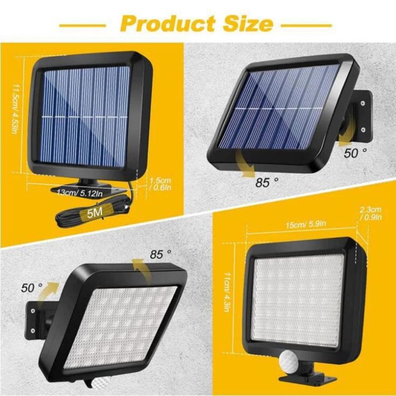 Outdoor Human Body Induction Lamp Waterproof LED Solar Wall Light Motion Sensor Night Solar Light for Garden Lighting