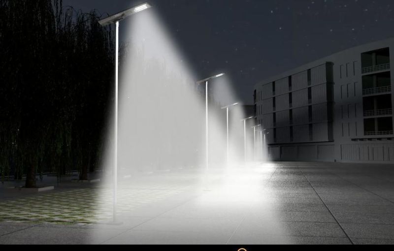 All Night Lighting 100W All in One Solar Street Light for Project with CB, CE