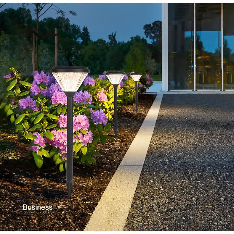 New Design Outdoor Lawn Road Lamp Black Integrated LED Solar Garden Light