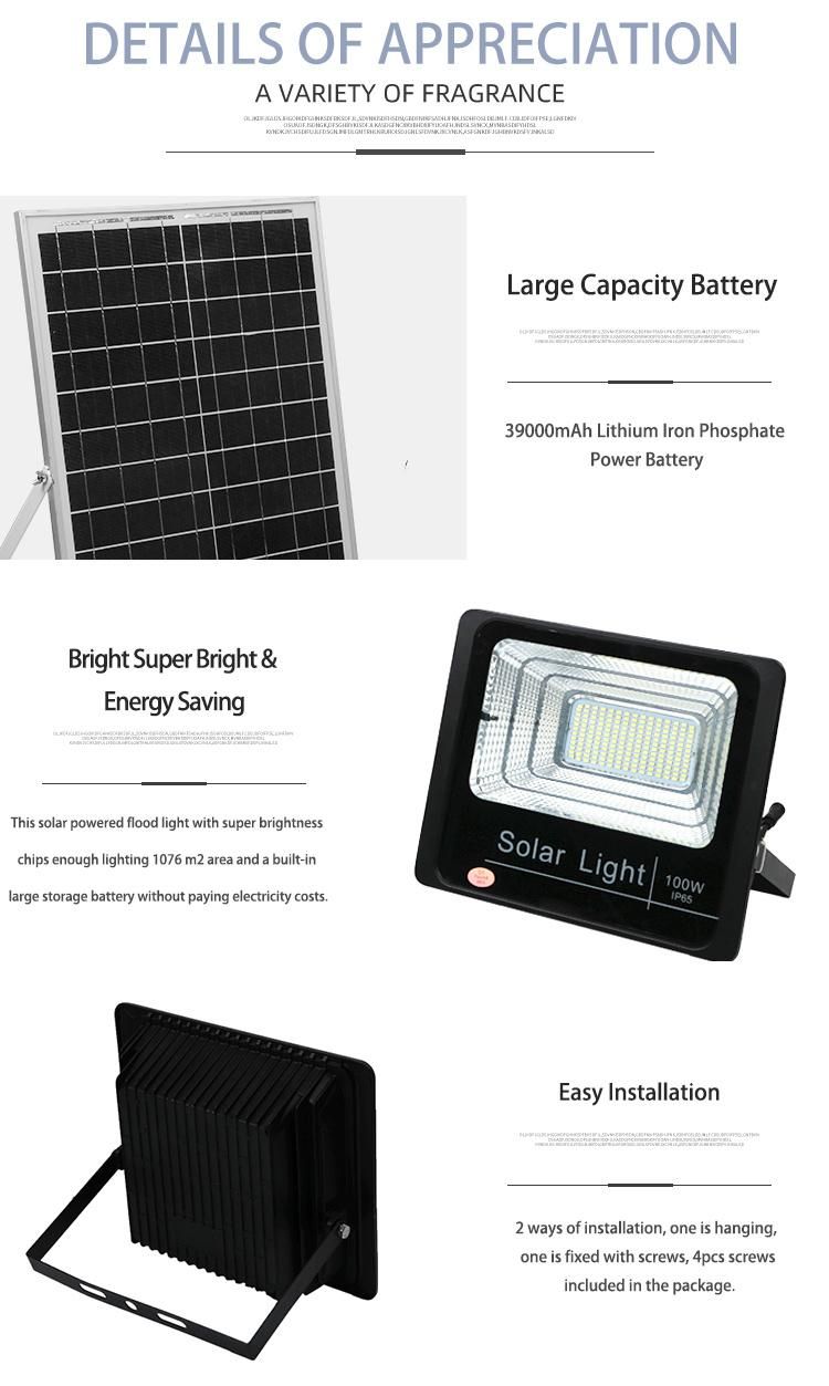 High Quality Outdoor 500W IP66 10W Solar 24V Bulb Flood Light