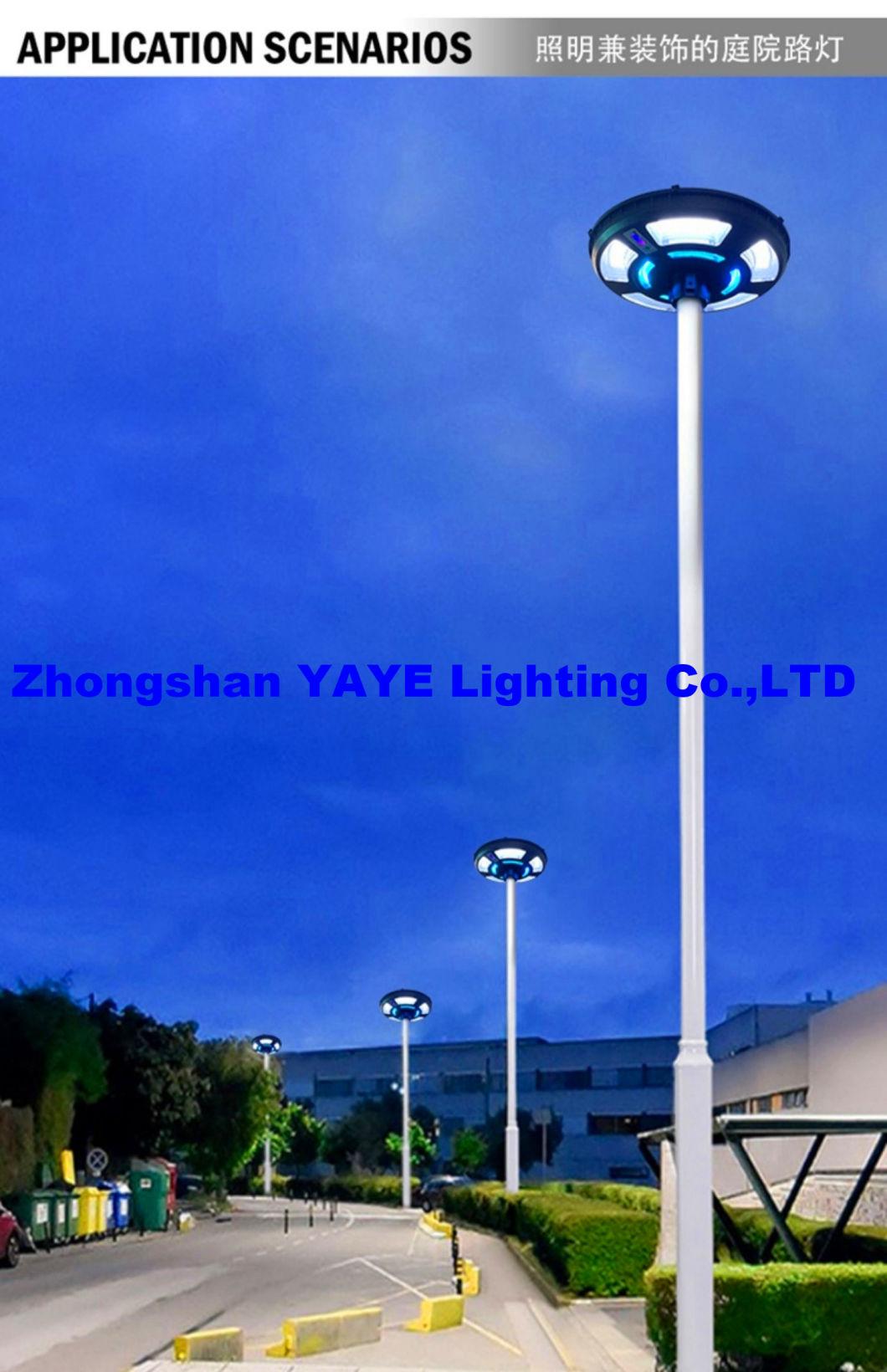 Yaye Hot Sell UFO 300W/400W IP65 Outdoor Solar LED Light Garden Street Road Light with Remote Control & Stock 500PCS Each Watt