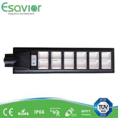 Esavior 180W All in One Integrated LED Outdoor Solar Street/Road/Garden Light with Panel and Lithium Battery