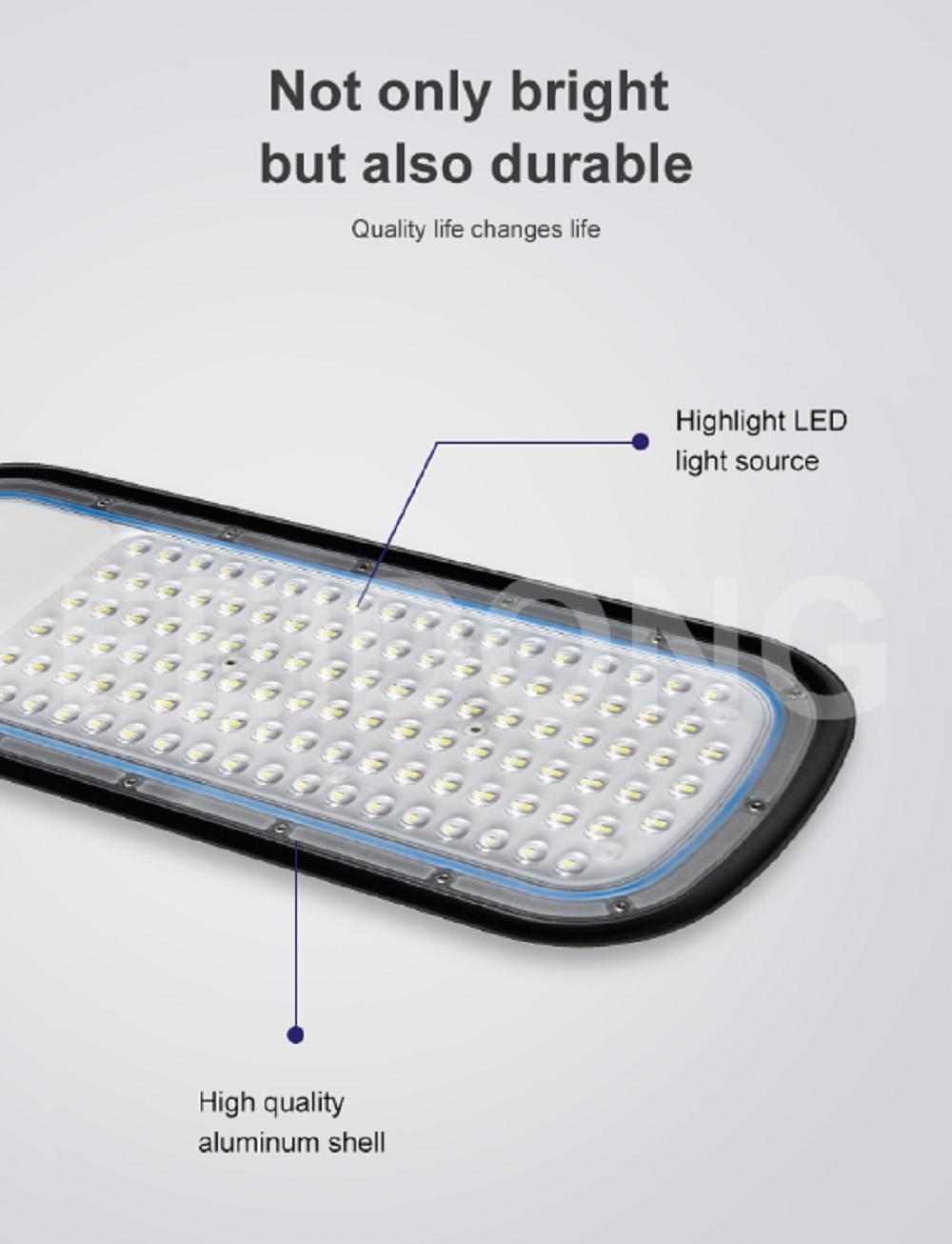 Ra>80 IP65 Waterproof 100% Power 50W-200W LED Street Light