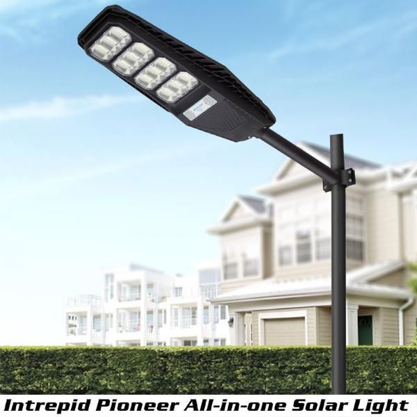 Solar LED Waterproof Outdoor Fixtures IP66 Garden Flood Wall Light SMD Integrated All in One High Lumen Solar Street Light 100W to 400W