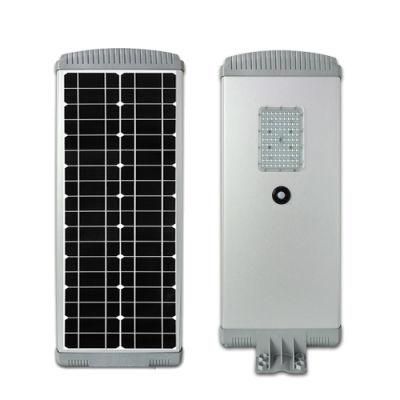 Outdoor IP65 30W 40W Integrated All in One Remote Motion Sensor LED Solar Street Light with Lithium Battery
