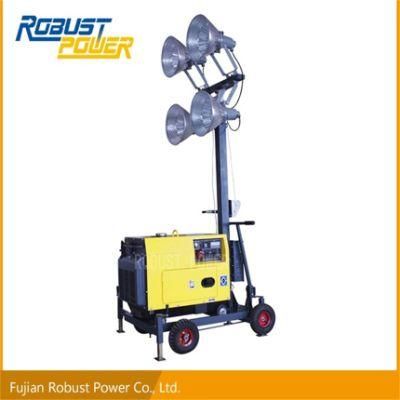 Portable Lighting Tower with 400W Metal Halide Lamps