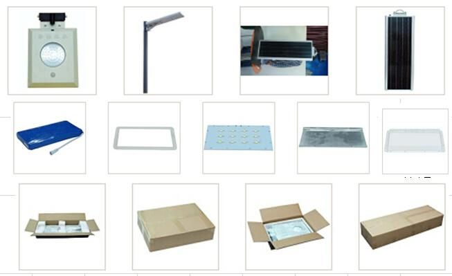 20W 25W 30W 40W All in One Integrated Solar Street Lamp