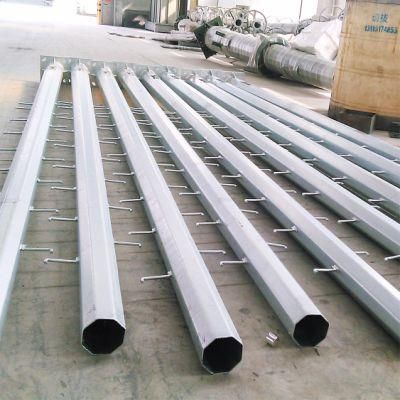 Galvanized Steel Pole High Mast Tower Electric Lighting Pole