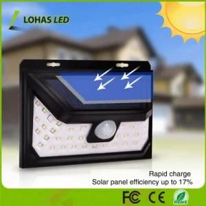 LED Solar Powered Wireless Waterproof Motion Sensor Solar Light with IP65