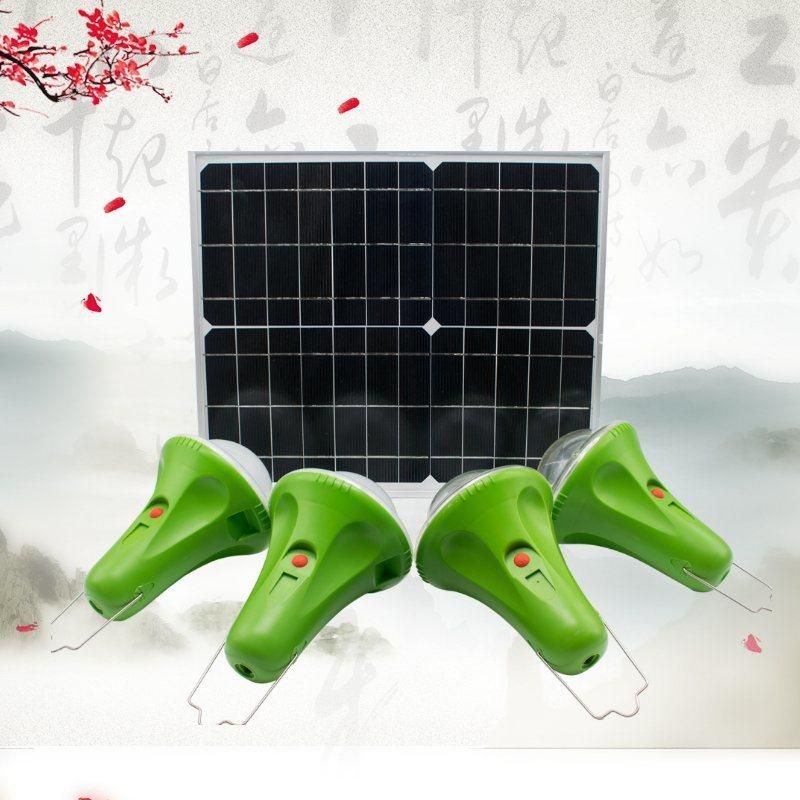Solar Power Home DC System with LiFePO4 Battery 2 Years Warranty Can Run Light up 4 Rooms