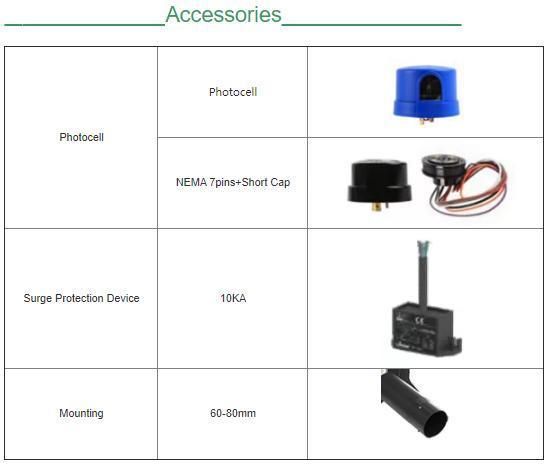 Aluminum Garden Design 80W SMD2835 Commercial Garden Lighting