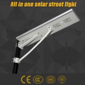 Ce RoHS Approval All in One Solar Street Lights with 12.8V 21ah Lithium Battery