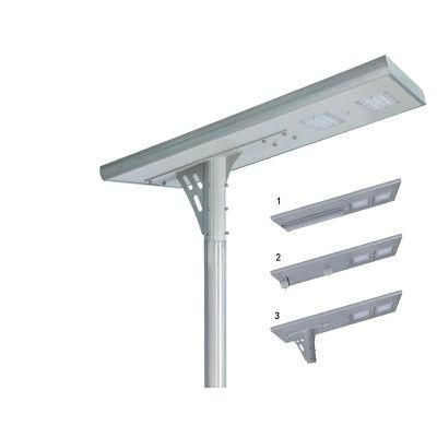 12hrs Lighting Time Motion Sensor All in One Integrated Solar Street Light 30W to 120W LED Power