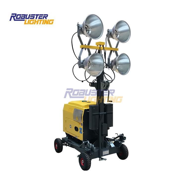 Diesel Generator LED Flood Lights Tower Portable Lighting Tower