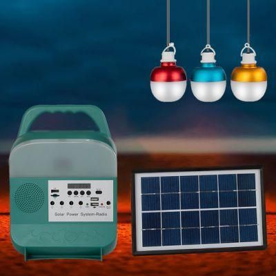 Sre-683 Solar Portable Kit with Radio Bluetooth Lighting Function