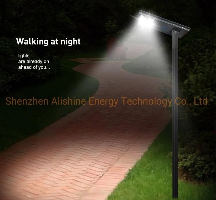 112W Street Light with Lithium Battery All in One Lamp Solar LED Street Light