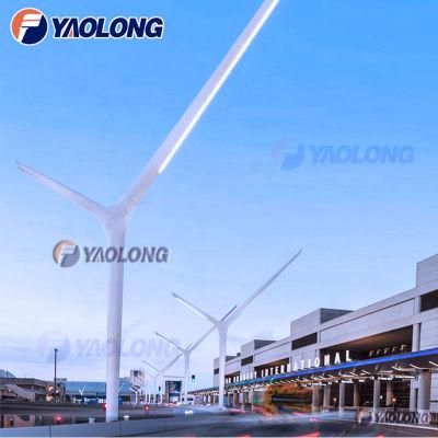 Y Shape Easy Installing Aluminum LED Lighting Pole for Airport