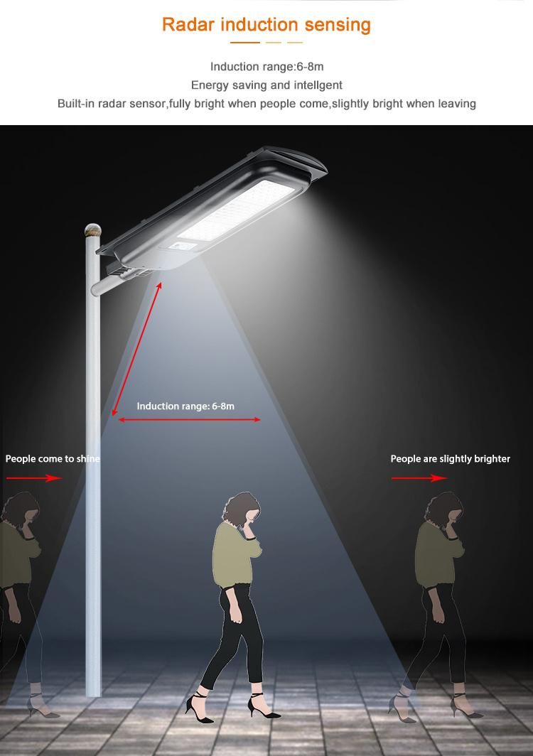 High Quality Industrial Aluminium Waterproof IP65 Outdoor LED Street Light Solar 6000K 100W 150W 200W 300W