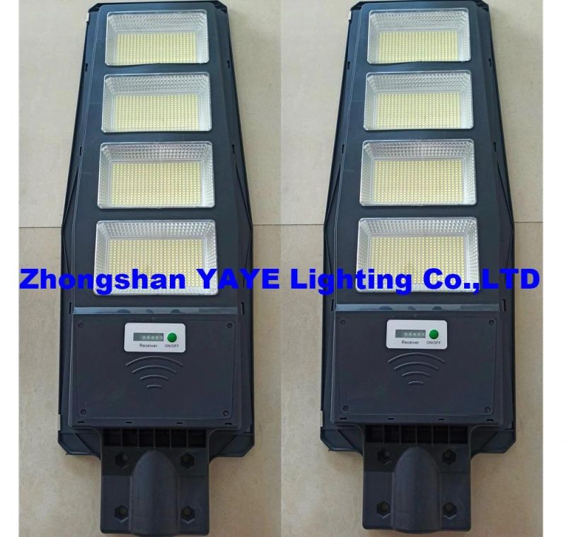 Yaye Hottest Sell Factory Price High Quality 300W Sensor Solar LED Street Road Garden Wall Lighting with 500PCS Stock/ Remote Controller (YAYE-22SLSL300WC)