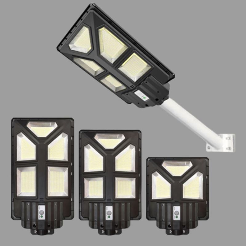 100W 200W 250W 300W All in One LED Solar Light Time Control Radar Sensor IP66 Waterproof Outdoor Lighting Streetlight Road Lamp