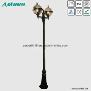 Diameter 230mm Two-Head Garden Light with 2m Pole