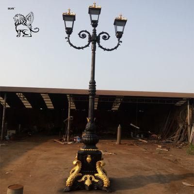 Factory Supply Antique Outdoor Decorative Cast Iron Street Lamp Ilb-01